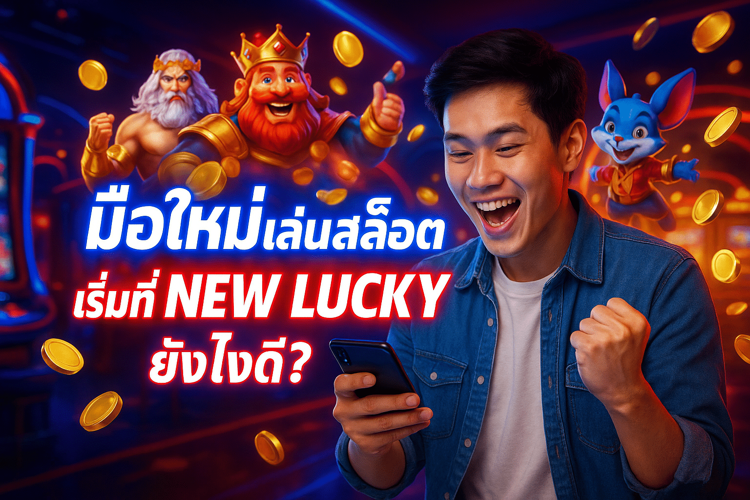 มือใหม่เล่นสล็อต เริ่มที่ NEW LUCKY ยังไงดี?