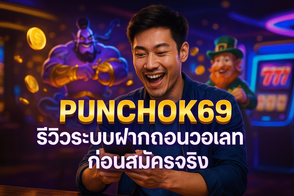 PUNCHOK69 รีวิวระบบฝากถอนวอเลทก่อนสมัครจริง
