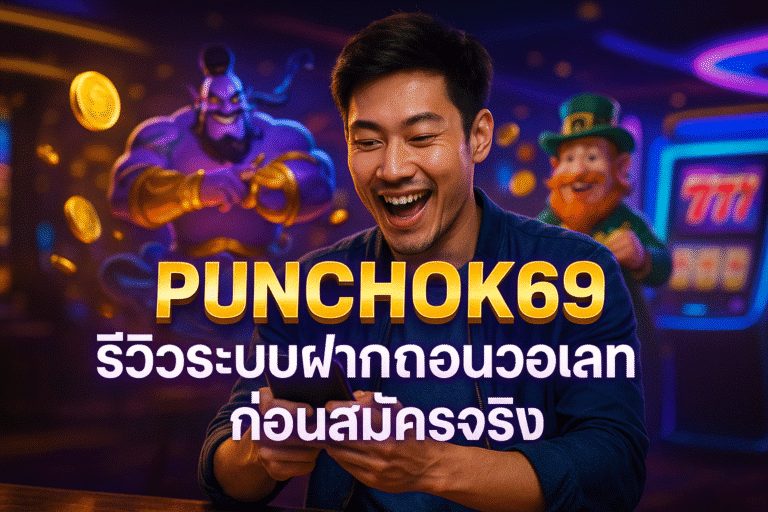PUNCHOK69 รีวิวระบบฝากถอนวอเลทก่อนสมัครจริง